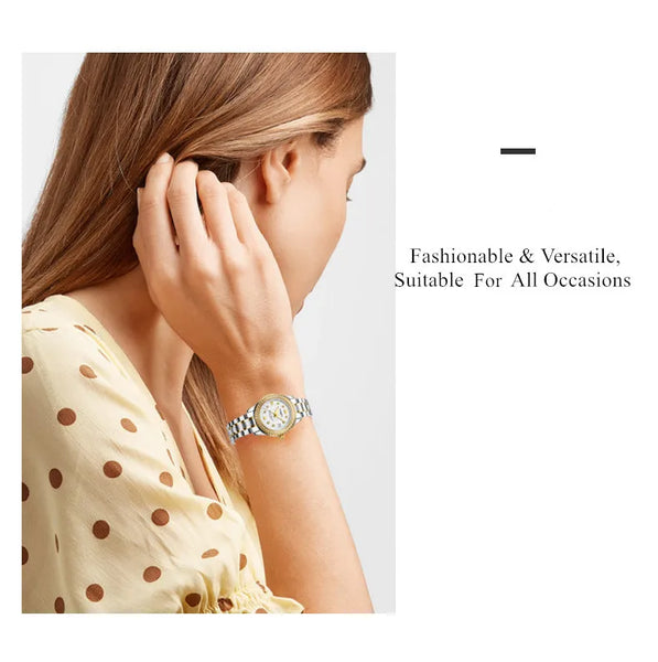 CARNIVAL Brand Luxury Wrist Watches for Women Ladies Waterproof Sapphire Automatic Mechanical Wristwatch Luminous Montre Femme