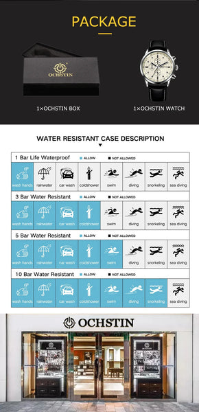 2025 OCHSTIN Men’s Military Watch – Quartz Chronograph, Waterproof, Luminous, Date, Luxury Wristwatch