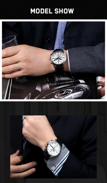 2025 OCHSTIN Men’s Military Watch – Quartz Chronograph, Waterproof, Luminous, Date, Luxury Wristwatch