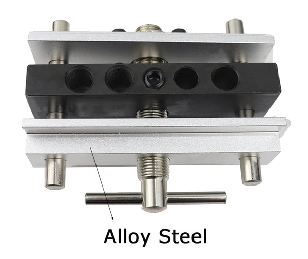 Quick Self Centering Doweling Jig Vertical Positioning Hole Puncher Metric/Inch Drill Bushing Drill Guide Woodworking Tools