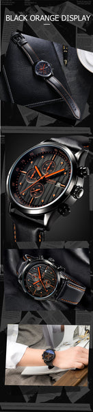 2025 OCHSTIN Men’s Military Watch – Quartz Chronograph, Waterproof, Luminous, Date, Luxury Wristwatch