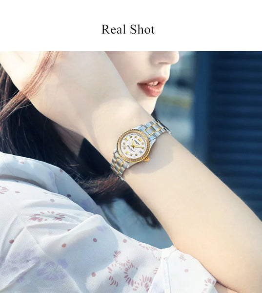 CARNIVAL Brand Luxury Wrist Watches for Women Ladies Waterproof Sapphire Automatic Mechanical Wristwatch Luminous Montre Femme