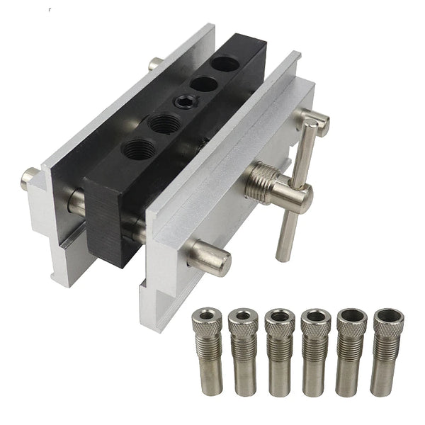 Quick Self Centering Doweling Jig Vertical Positioning Hole Puncher Metric/Inch Drill Bushing Drill Guide Woodworking Tools