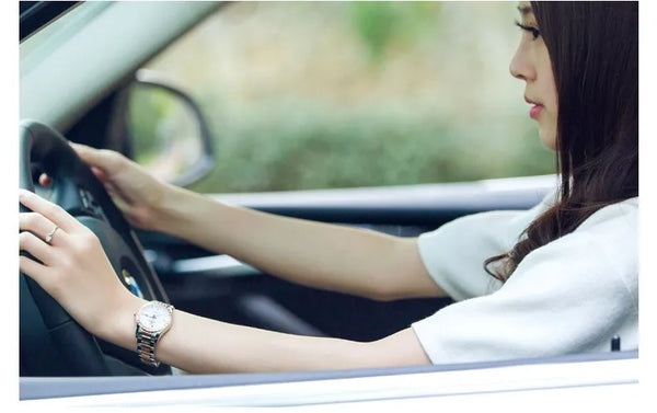 CARNIVAL Women’s Gold Automatic Watch – Tourbillon, Sapphire, Waterproof Stainless Steel, Elegant Reloj Mujer