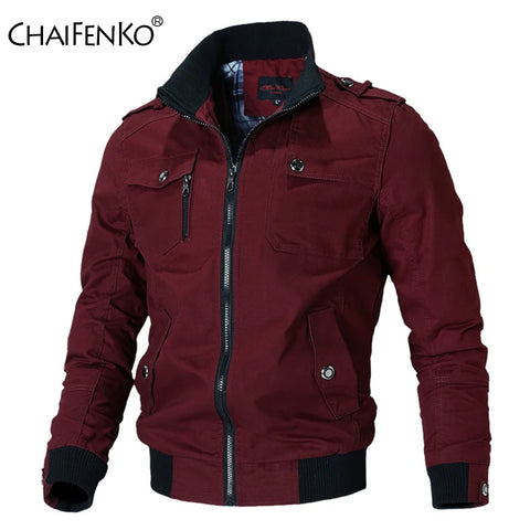 Men's Slim Fit Bomber Windbreaker Jacket – Lightweight Casual Coat for Spring & Autumn