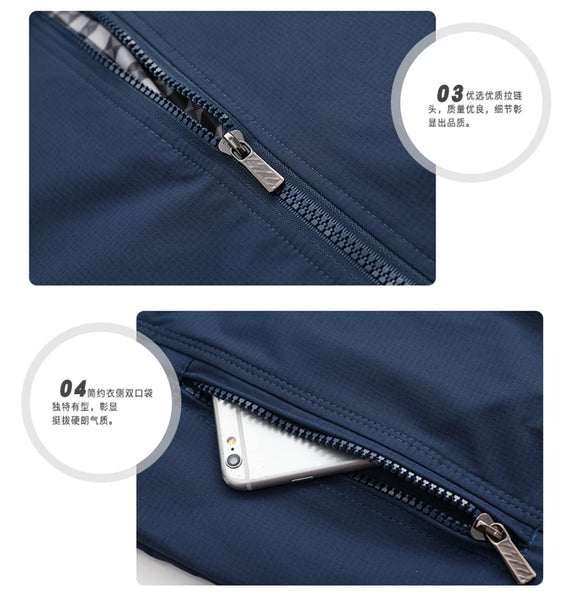 025 Men's Slim Fit Bomber Jacket M-8XL – Lightweight Baseball Style Windbreaker Coat, Casual Spring Autumn Outerwear, Solid Color Zip-Up Overcoat