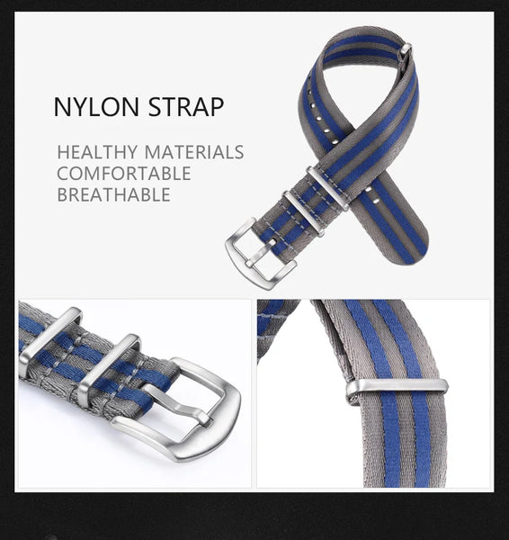 2025 OCHSTIN Pilot Watch – Men’s Military Quartz Chronograph, Waterproof, Nylon-Leather Strap, Sports Wristwatch