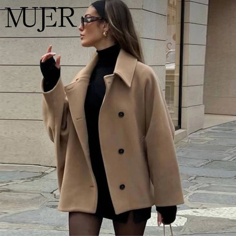 Women's Oversized Long Jacket – Autumn Winter Trench Coat, Bomber Style, New Arrival