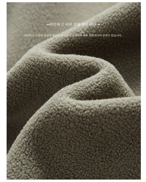 Norway Men's Plus Size Polar Fleece Jacket – Thick Double-Layer Hooded Winter Coat, Warm Fleece-Lined Outdoor Outerwear