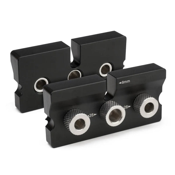 3 In 1 Adjustable Doweling Jig Woodworking Pocket Hole Jig with 6/8/10/12/15mm Drill Bit for Drilling Guide Locator Puncher Tool