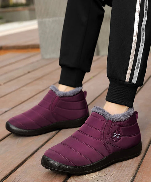 Men's Winter Snow Boots – Waterproof Warm Fur Ankle Boots, Outdoor Botas Hombre, Durable Cold-Weather Footwear