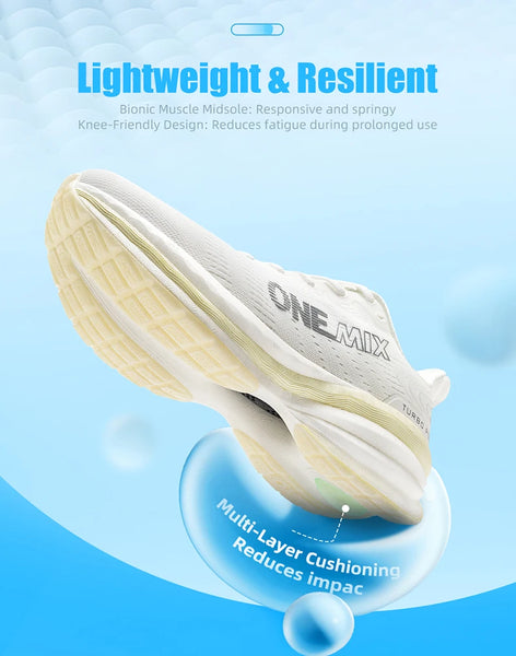 ONEMIX Men’s Running Shoes – Breathable, Wear-Resistant, Tech-Support Sneakers for Jogging & Sports