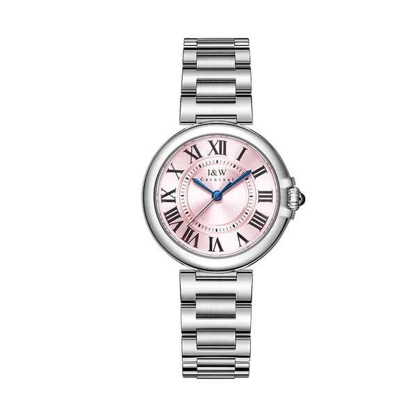 CARNIVAL Women’s Quartz Watch – Luxury Sapphire, Stainless Steel, Waterproof Fashion Wristwatch, Relogio Feminino