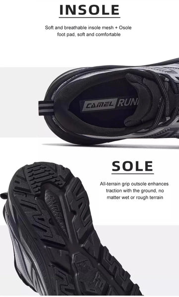 GOLDEN CAMEL Motion Control Sports Shoes – Men's & Women's All-Terrain Running Sneakers, Breathable Outdoor Jogging Footwear