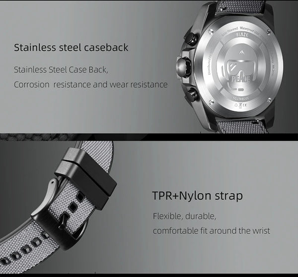 North Edge Blaze 2025 Solar Sports Watch – Waterproof, Night-Ready, Adventure-Driven