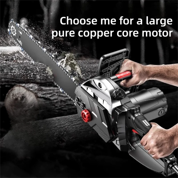 16 Inch High Power Electric Chain Saws Handheld Woodworking Cutting Wood Electric Saws Electric Chain Saw For Felling Cutting