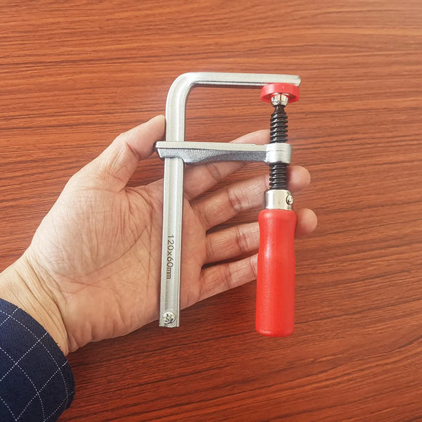 Allsome 120-300mm Wood Handle Guide Rail Clamps with Screw Action Arm  for Woodworking MFT Table and Cutting Track