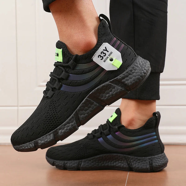 Luxury Brand Casual Sneakers – Men's & Women's Summer Running Shoes, Breathable Fashion Lace-Up Walking Footwear