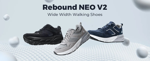 FitVille Men's Running Shoes – 4E Wide Width, Arch Support, Heel Pain Relief, Flat Feet, Plantar Fasciitis Sneakers