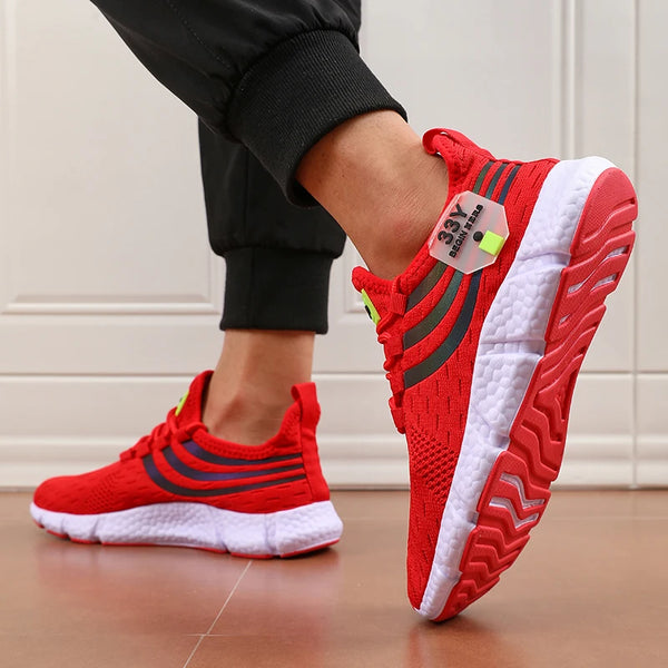 Luxury Brand Casual Sneakers – Men's & Women's Summer Running Shoes, Breathable Fashion Lace-Up Walking Footwear