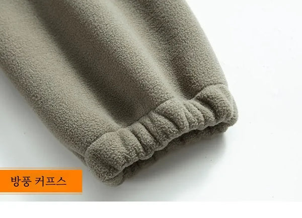 Norway Men's Plus Size Polar Fleece Jacket – Thick Double-Layer Hooded Winter Coat, Warm Fleece-Lined Outdoor Outerwear