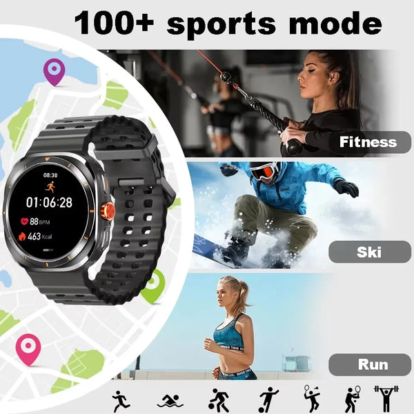 LAXASFIT 1.52" Smart Watch – Bluetooth Calling, Heart Rate & Fitness Tracker for Men & Women