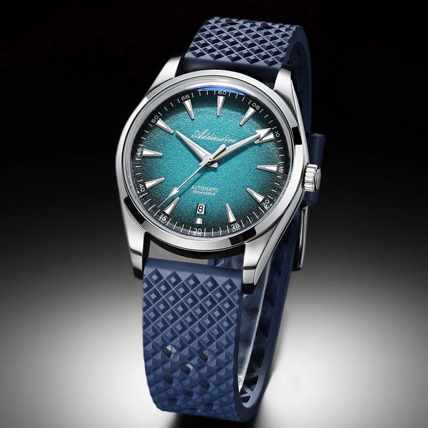 ADDIESDIVE Men's Automatic Mechanical Watch – Japan 8215 Movement, Bubble Mirror Glass, Super Luminous Luxury Dress Timepiece