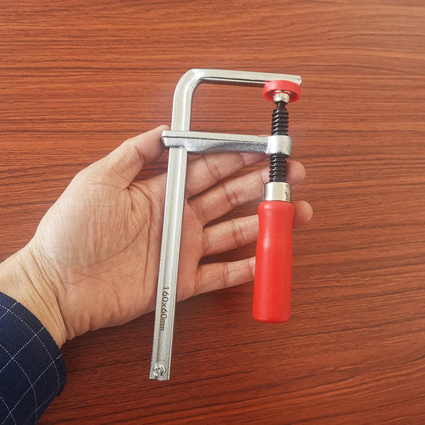 Allsome 120-300mm Wood Handle Guide Rail Clamps with Screw Action Arm  for Woodworking MFT Table and Cutting Track