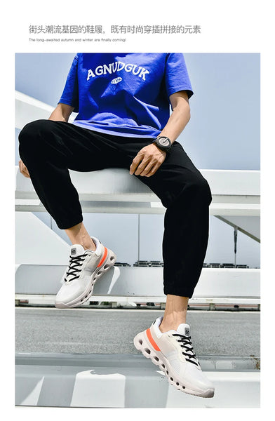 Spring Ultralight Running Shoes – Men's & Women's Breathable Platform Sneakers, Outdoor Gym Tennis Athletic Footwear