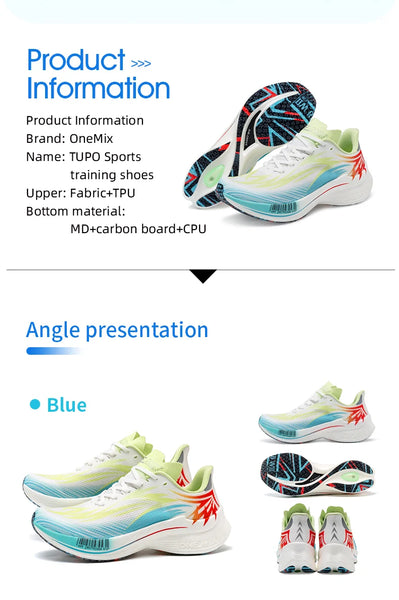 ONEMIX 2025 Carbon Plate Running Shoes – Lightweight Power, Breathable Comfort, Unisex Fit
Unleash your stride with the ONEMIX 2025 PB sneakers—engineered for runners who demand speed, support, and style. Featuring a carb