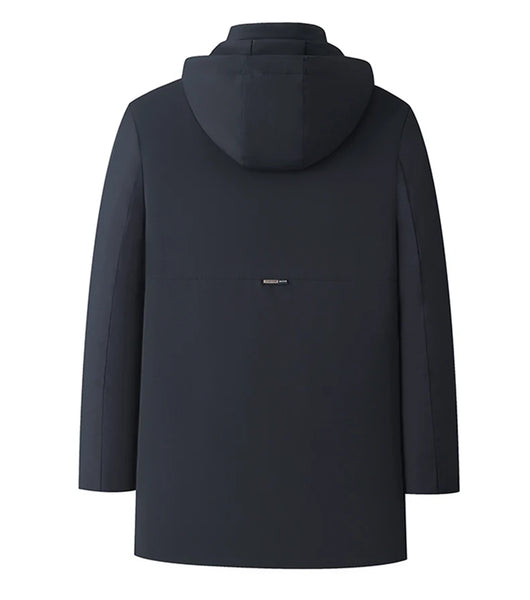 Men's Luxury Camel Fleece Parka Jacket – Top-Grade 5-Layer Tech Windbreaker Coat, Heavy Plush Lining Winter Outerwear