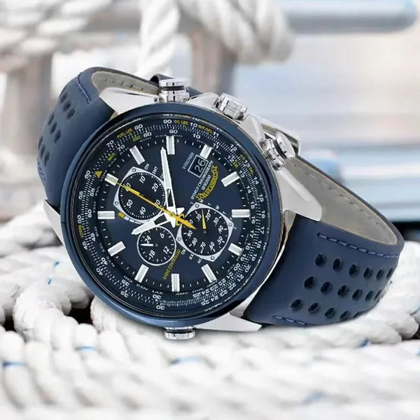 Men's Luxury Quartz Watch Chronograph Stainless Steel Luminous Gift