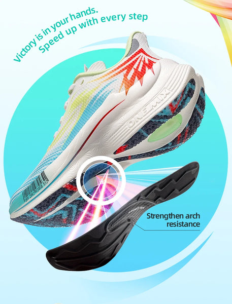 ONEMIX 2025 Carbon Plate Running Shoes – Lightweight Power, Breathable Comfort, Unisex Fit
Unleash your stride with the ONEMIX 2025 PB sneakers—engineered for runners who demand speed, support, and style. Featuring a carb