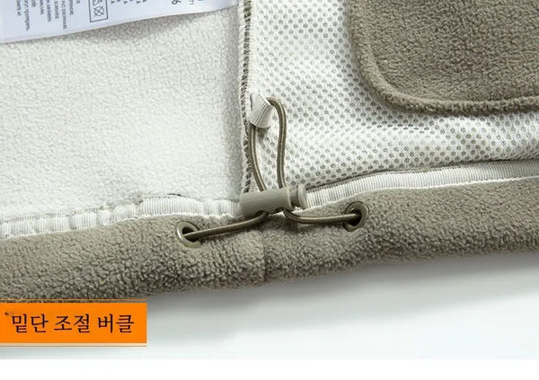 Norway Men's Plus Size Polar Fleece Jacket – Thick Double-Layer Hooded Winter Coat, Warm Fleece-Lined Outdoor Outerwear