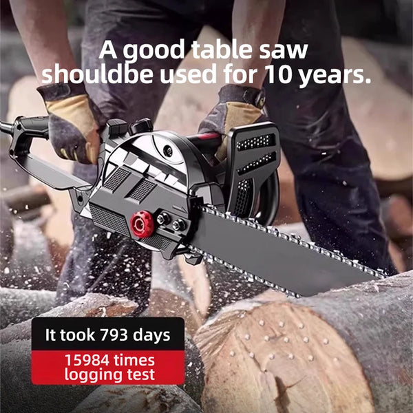 16 Inch High Power Electric Chain Saws Handheld Woodworking Cutting Wood Electric Saws Electric Chain Saw For Felling Cutting
