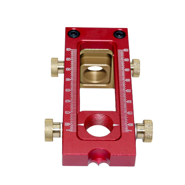 2 In 1 Drill Guide Doweling Jig Bed Cabinet Screw Punch Locator Woodworking Hole Drill Bit Set 5-Hole 6/8/10/12/15mm Pin Fixture