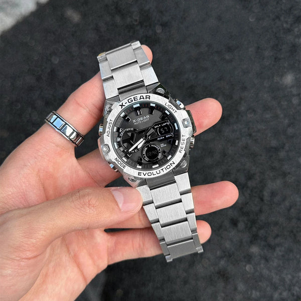 Men’s Eco Drive Watch – Solar + Motion Power, Multifunctional Chronograph