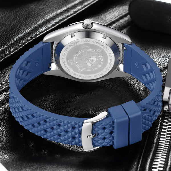 ADDIESDIVE Men's Automatic Mechanical Watch – Japan 8215 Movement, Bubble Mirror Glass, Super Luminous Luxury Dress Timepiece