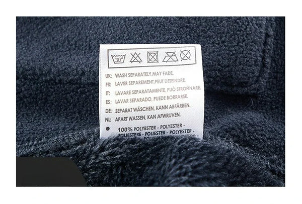 Men's Norwegian Fleece Hooded Jacket – Thick Plus Size Autumn/Winter Outdoor Coat, Warm Couple Fleece Outerwear