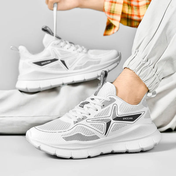 Unisex Couple Sneakers – Lightweight Spring Running Shoes, Anti-Slip, Soft Sole, Gym Training & Tennis Footwear