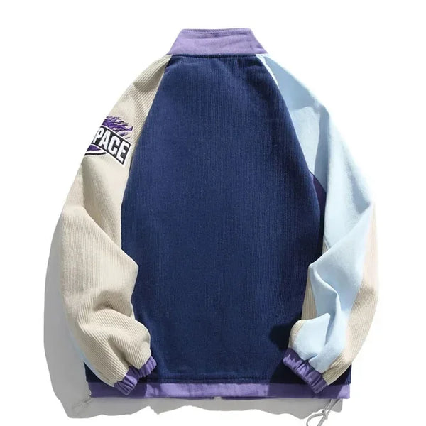 Y2K Hip Hop Varsity Jacket Men Women Oversized Retro Baseball Streetwear