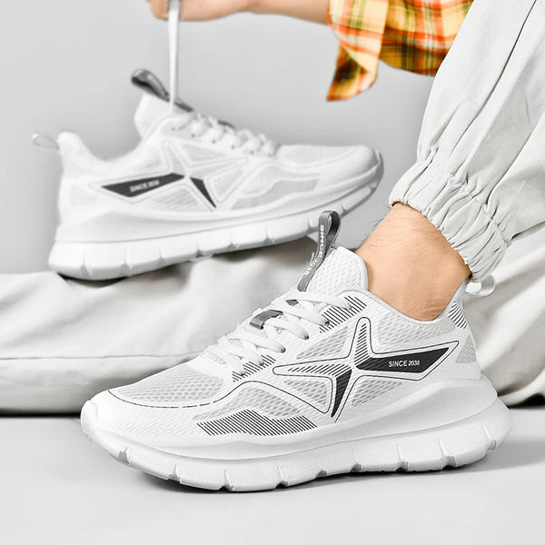 Unisex Couple Sneakers – Lightweight Spring Running Shoes, Anti-Slip, Soft Sole, Gym Training & Tennis Footwear