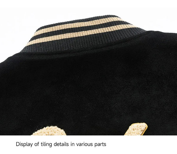 Men’s Embroidered Baseball Bomber Jacket – Fashion Hip Hop Streetwear Coat, High Street Style