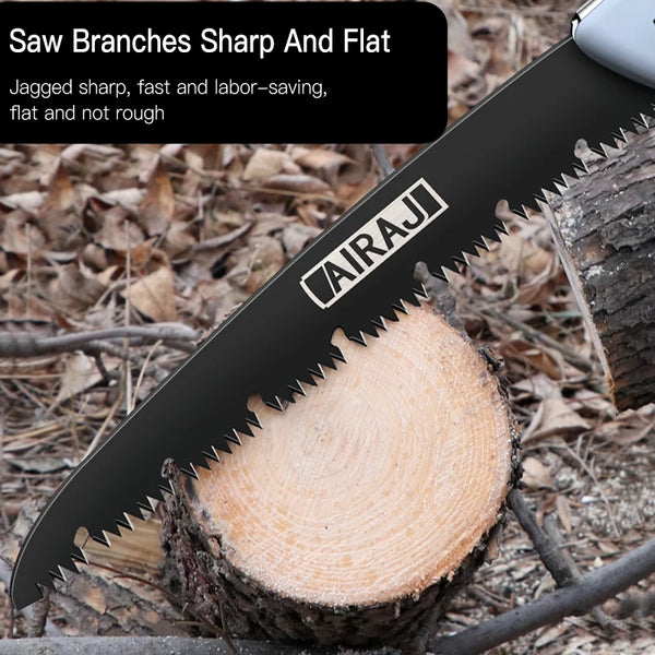 AIRAJ Folding Saw Woodworking Folding hacksaw Multifunction Cutting Wood Sharp Camping Garden Pruning Saw Tree Chopper