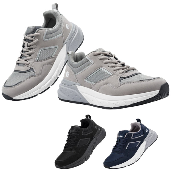 FitVille Men's Running Shoes – 4E Wide Width, Arch Support, Heel Pain Relief, Flat Feet, Plantar Fasciitis Sneakers