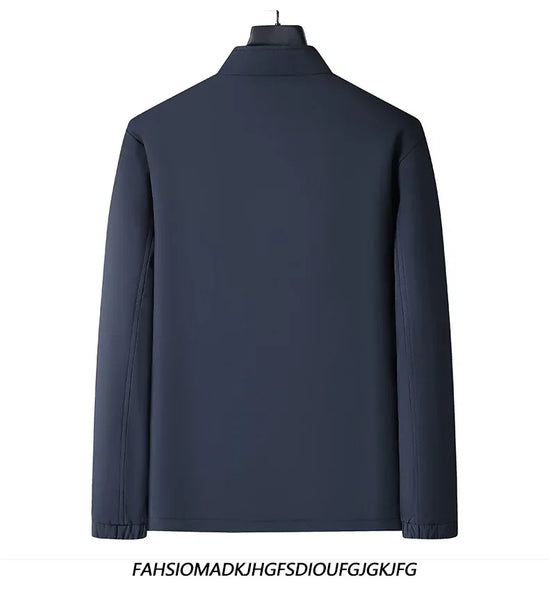 Thickened Fleece Jacket for Men – Ideal for Middle-Aged & Elderly Comfort