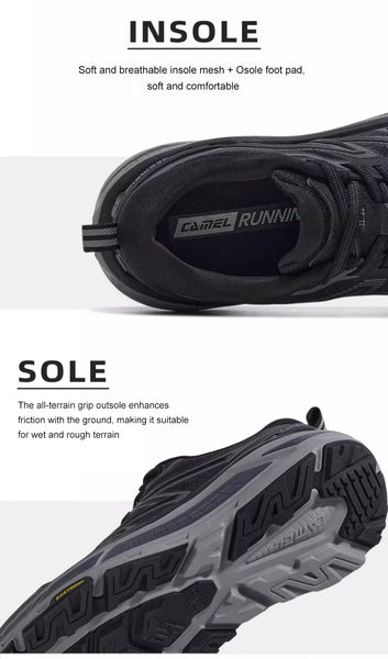 GOLDEN CAMEL Motion Control Sports Shoes – Men's & Women's All-Terrain Running Sneakers, Breathable Outdoor Jogging Footwear