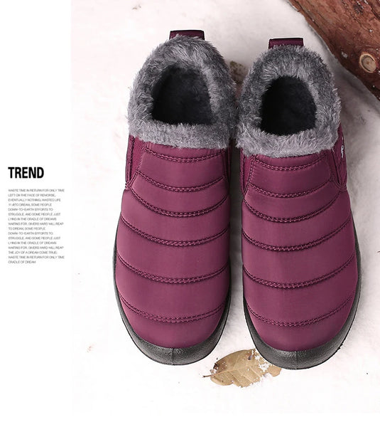 Men's Winter Snow Boots – Waterproof Warm Fur Ankle Boots, Outdoor Botas Hombre, Durable Cold-Weather Footwear