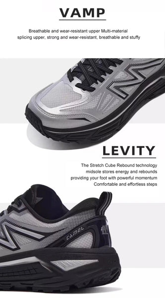GOLDEN CAMEL Motion Control Sports Shoes – Men's & Women's All-Terrain Running Sneakers, Breathable Outdoor Jogging Footwear