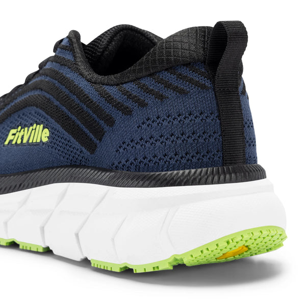 FitVille Men's Wide Toe Box Running Shoes – Extra Wide Width, Cushioned, Non-Slip, Lightweight & Breathable Sneakers